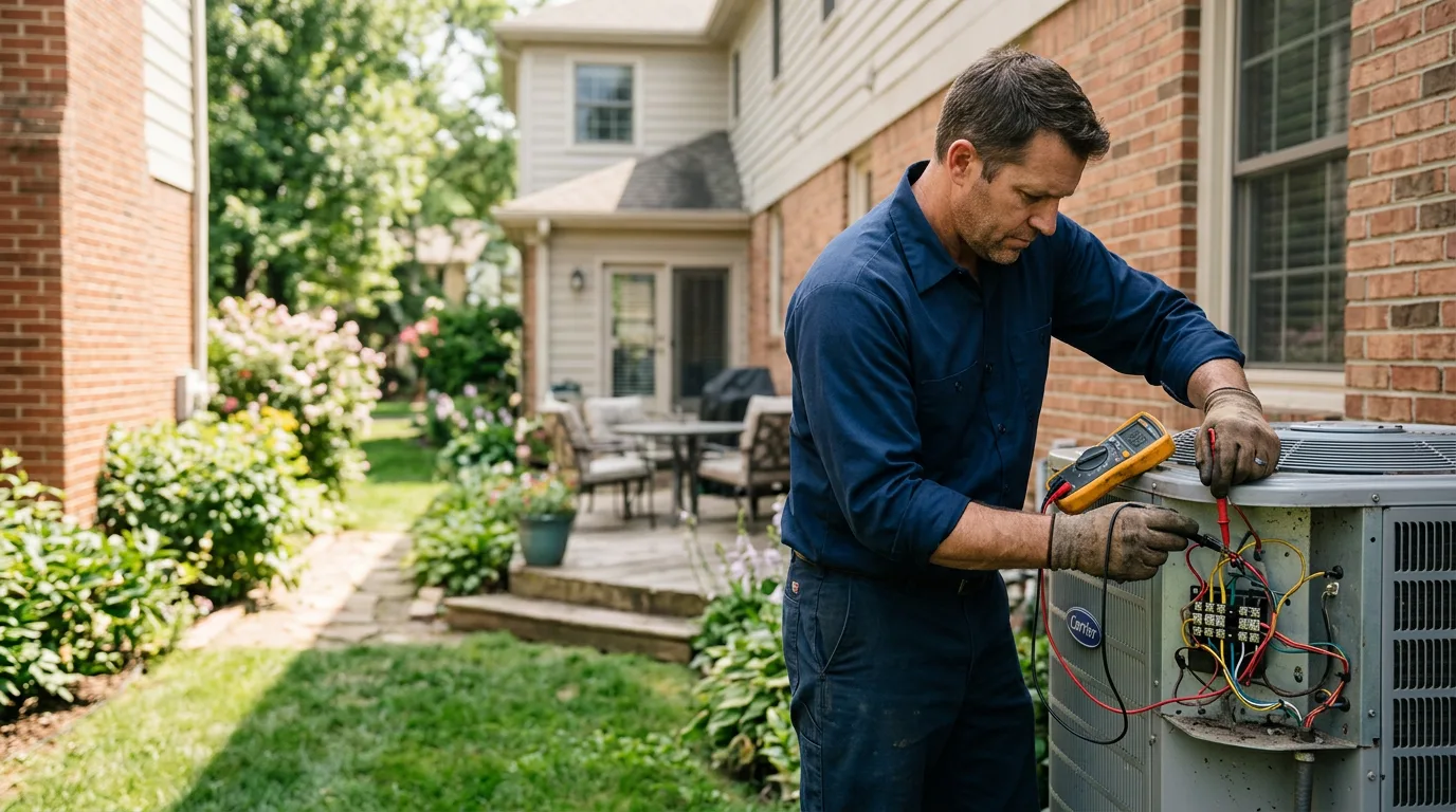 HVAC technician working near Cardale, PA
